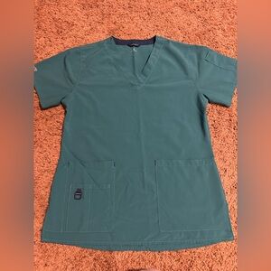 Carhartt FORCE Scrub Top • Teal Green • Size Small